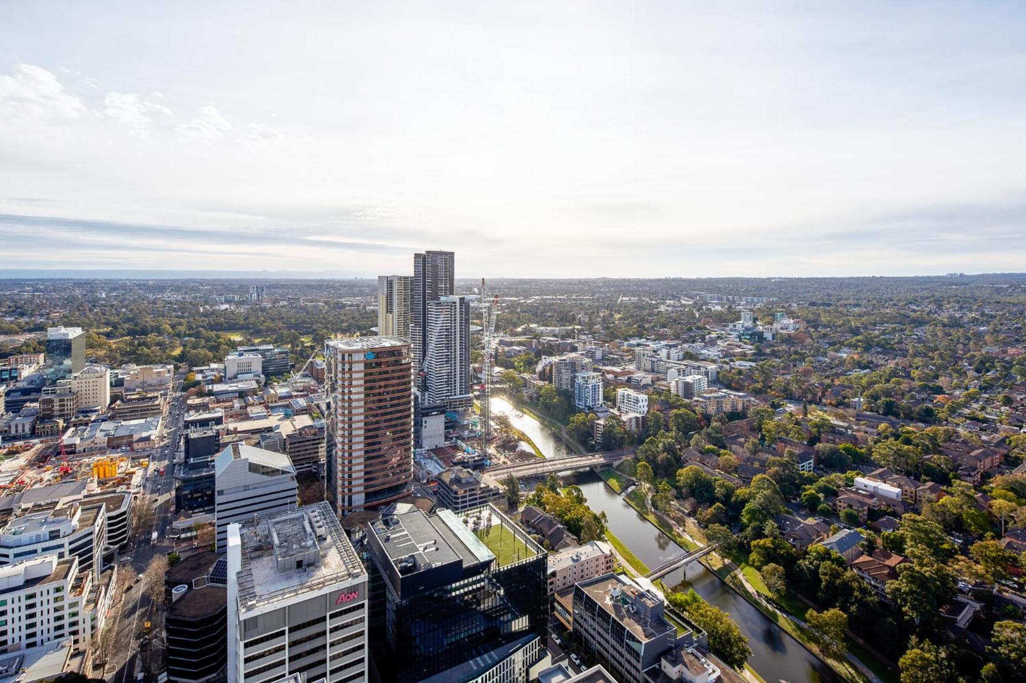 Meriton Suites George Street, Parramatta Sydney Eksteriør bilde